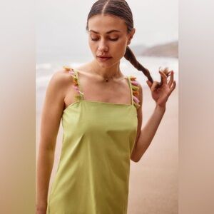 Green anthropology summer dress